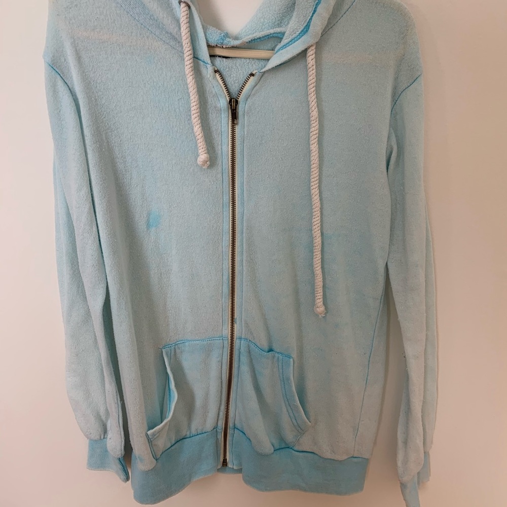 Zip up sweat shirt